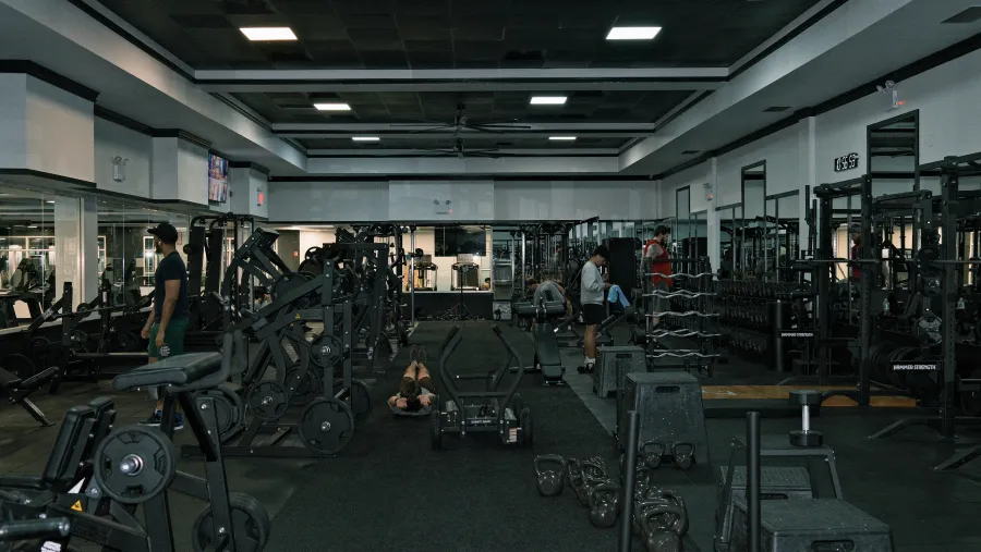 Strength training floor at Gym NYC Brooklyn