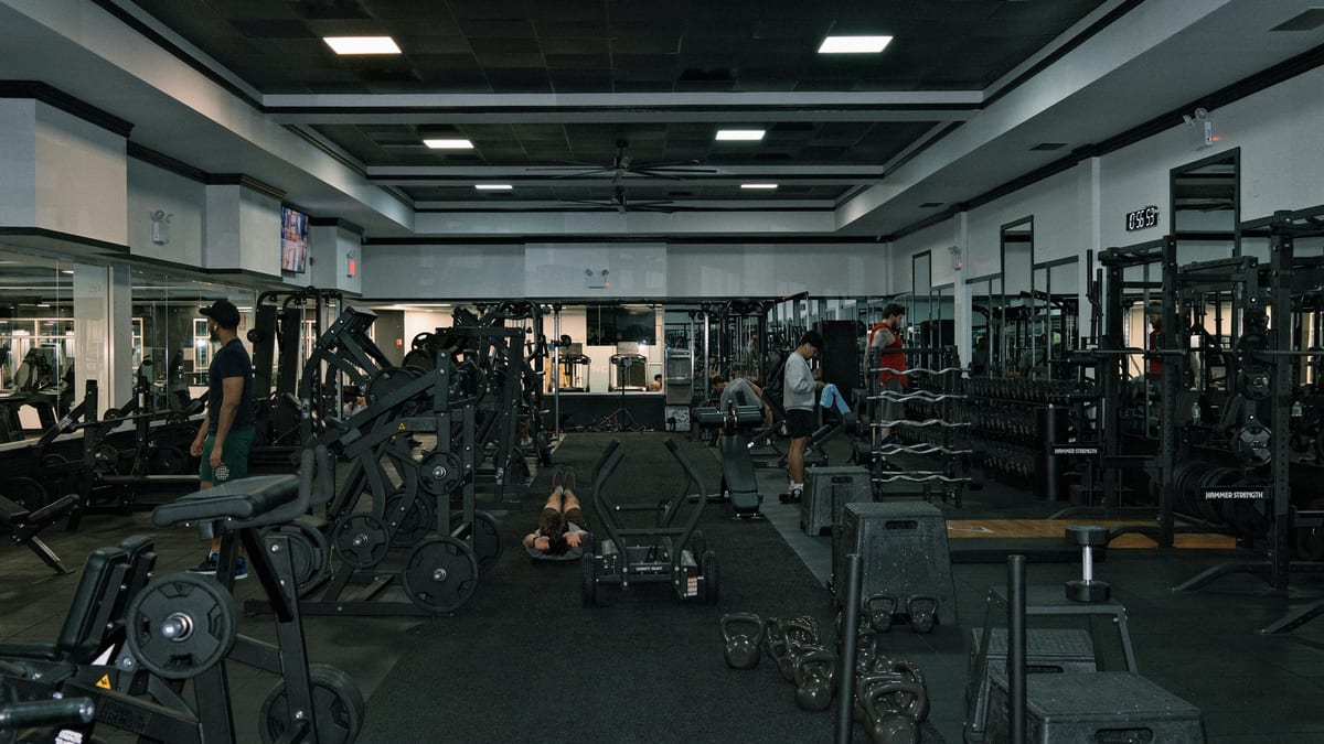 Wide view across the GYM NYC Brooklyn training floor